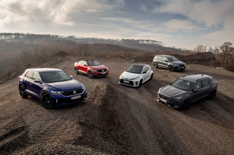 CUPRA Ateca, CUPRA Formentor, Toyota GR Yaris, Volkswagen T-Roc R a Volkswagen T-Roc Cabrio – Just4fun